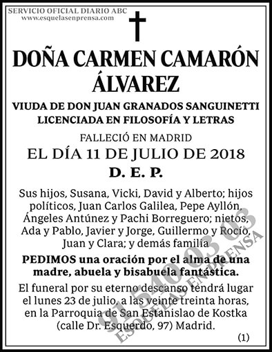 Carmen Camarón Álvarez